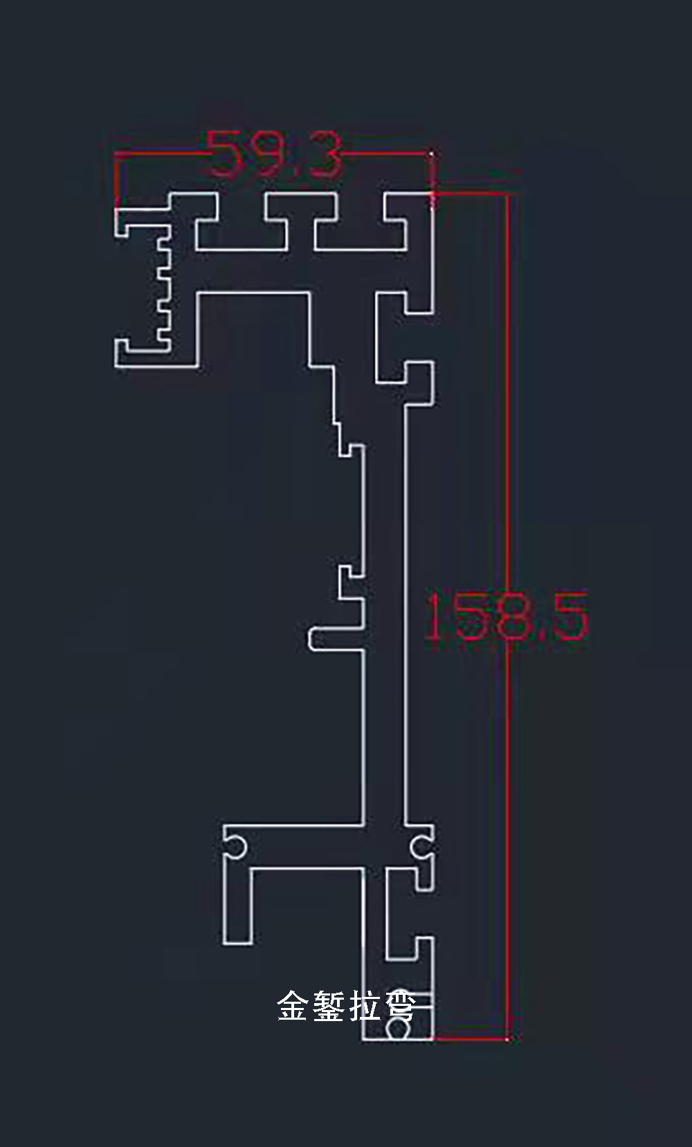 铝导轨截面图（外页4）